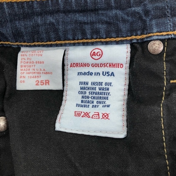 AG Adriano Goldschmied The Sweetie Cropped Jeans Sz 25 - Picture 6 of 6